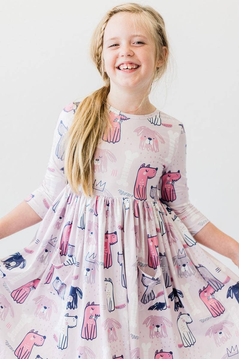 Mila & Rose - Puppy Party Pocket Twirl Dress