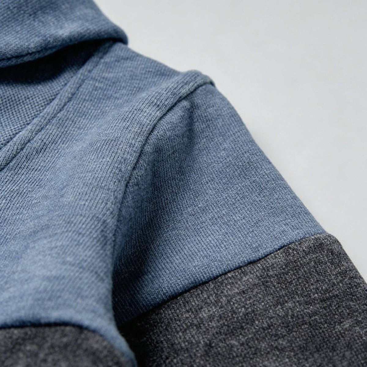 Boys Color Block Shawl Collar