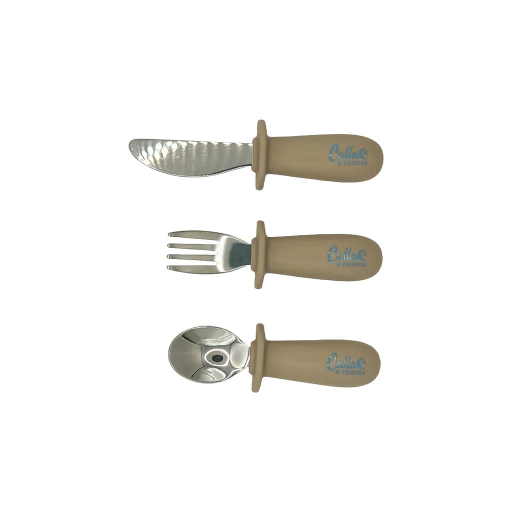 Calla & Friends - Silicone & Stainless Steel Toddler Utensil Set