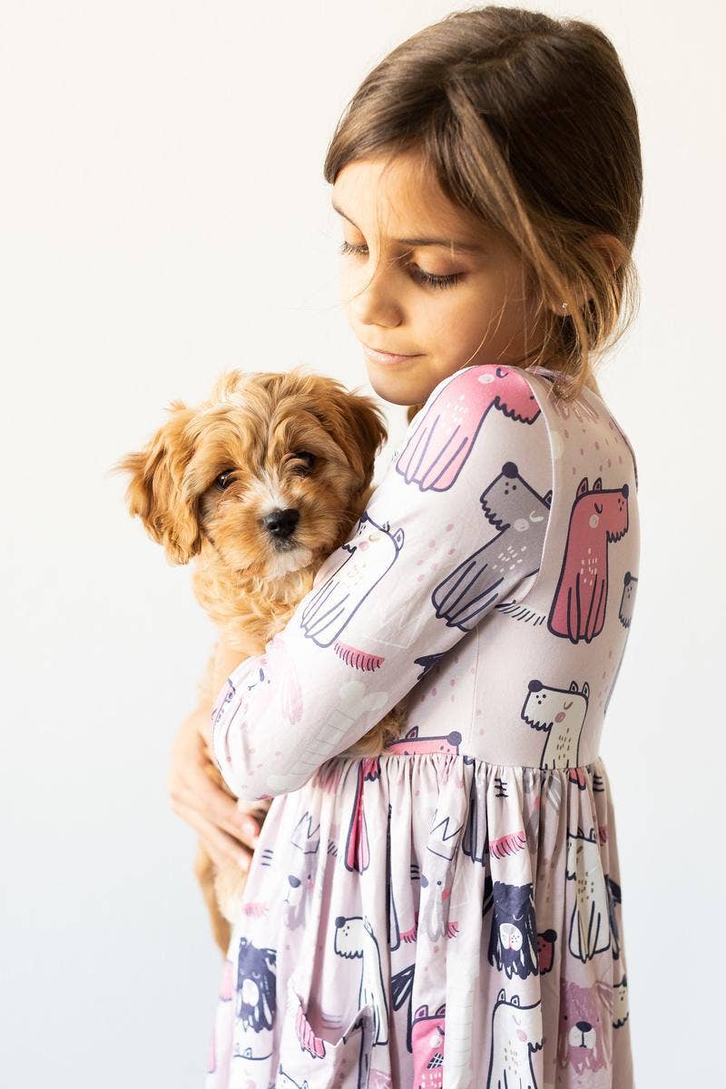 Mila & Rose - Puppy Party Pocket Twirl Dress