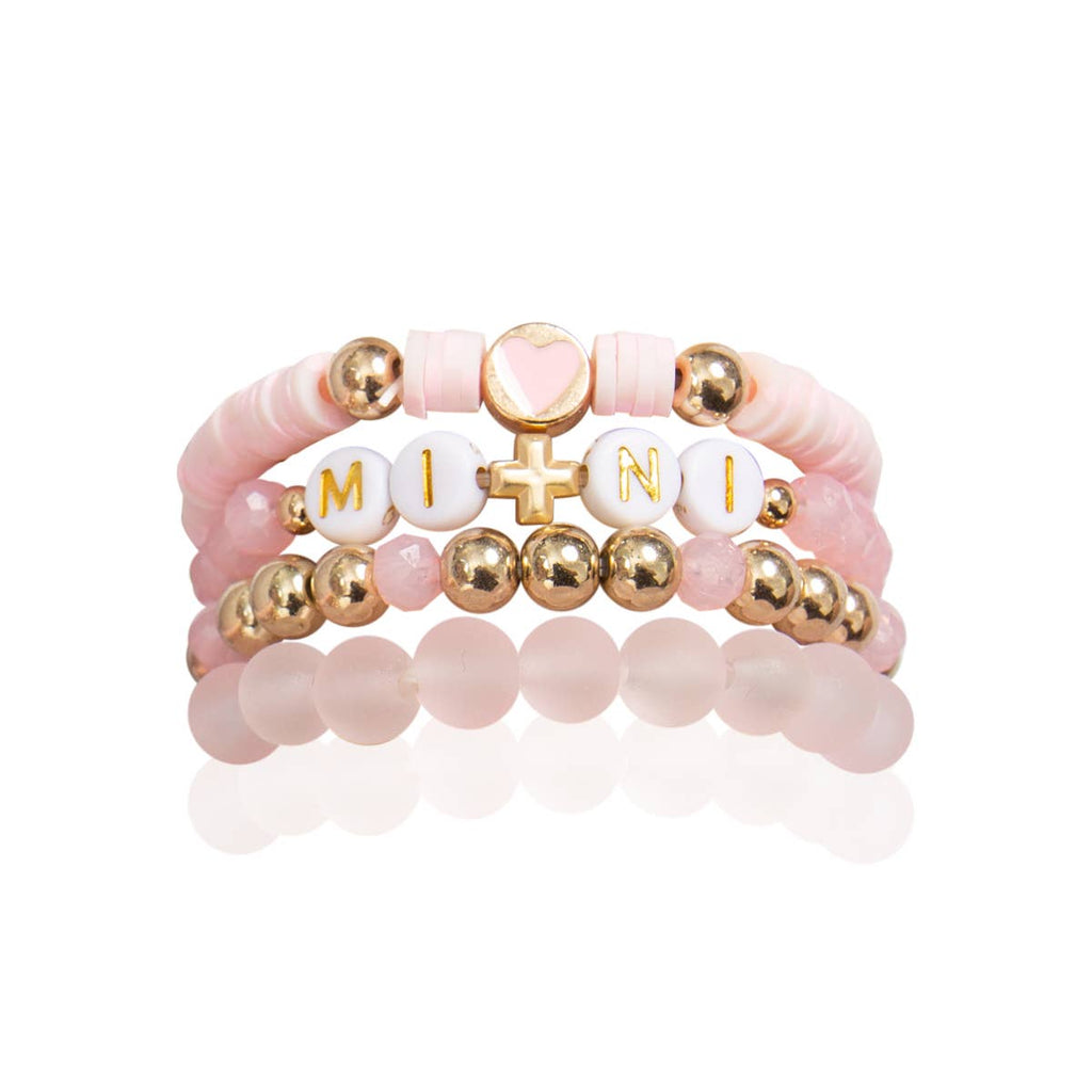 Loven x Mini Momo - Mommy and Me Bracelets - Beaded Stackable Bracelet for Kids