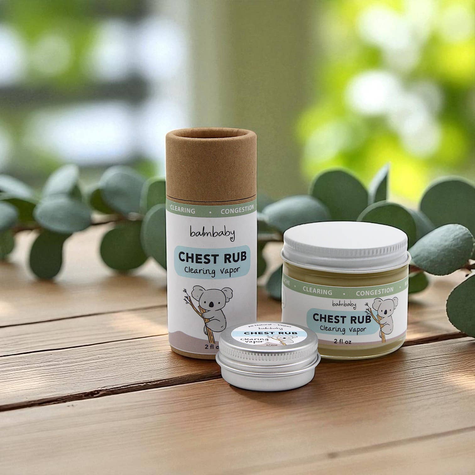 Taylor's Naturals - Balm Baby - Natural Chest Vapor Rub - Eco Stick