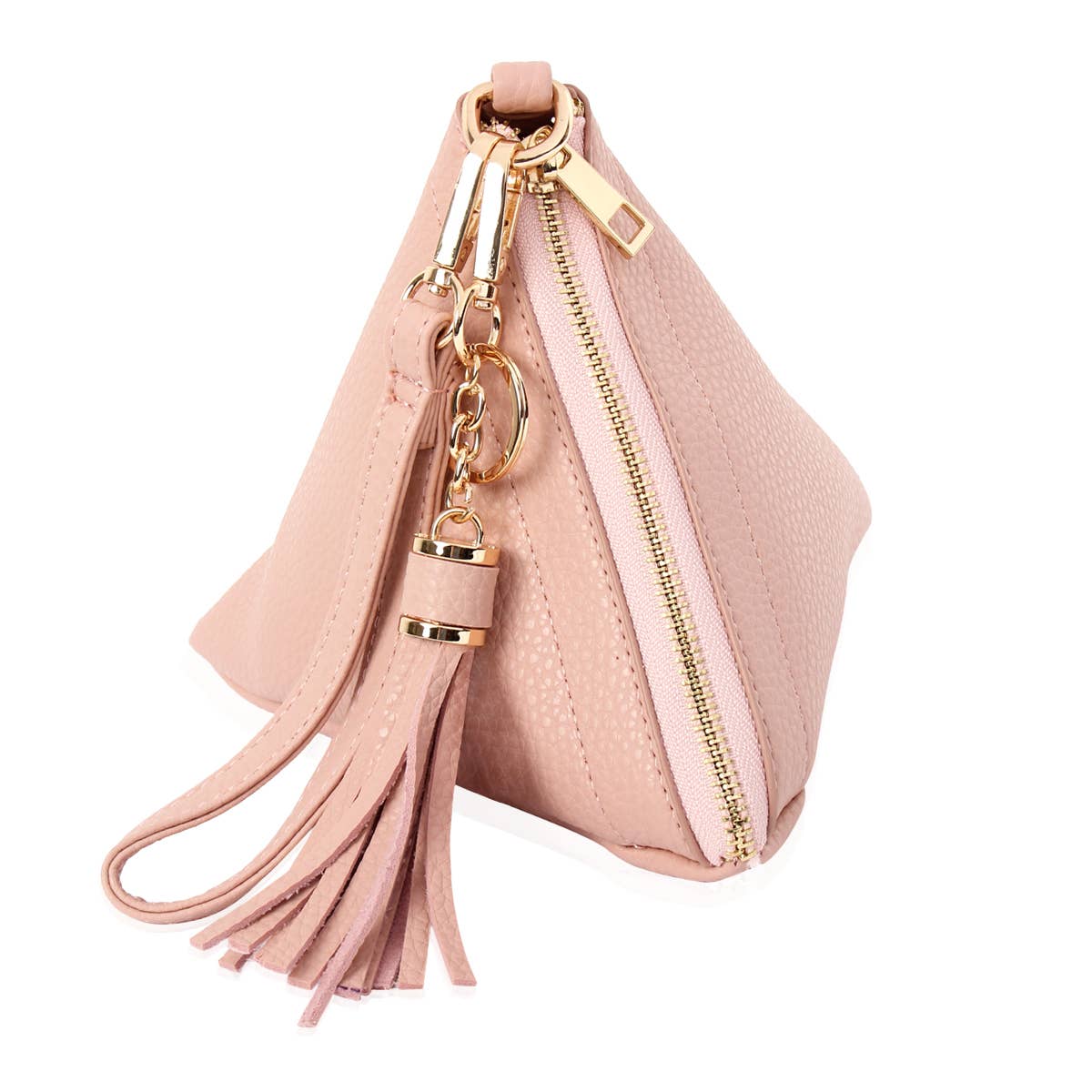 Loven x Mini Momo - Triangle Bag Clutch Vegan Leather Makeup Pouch Organizer
