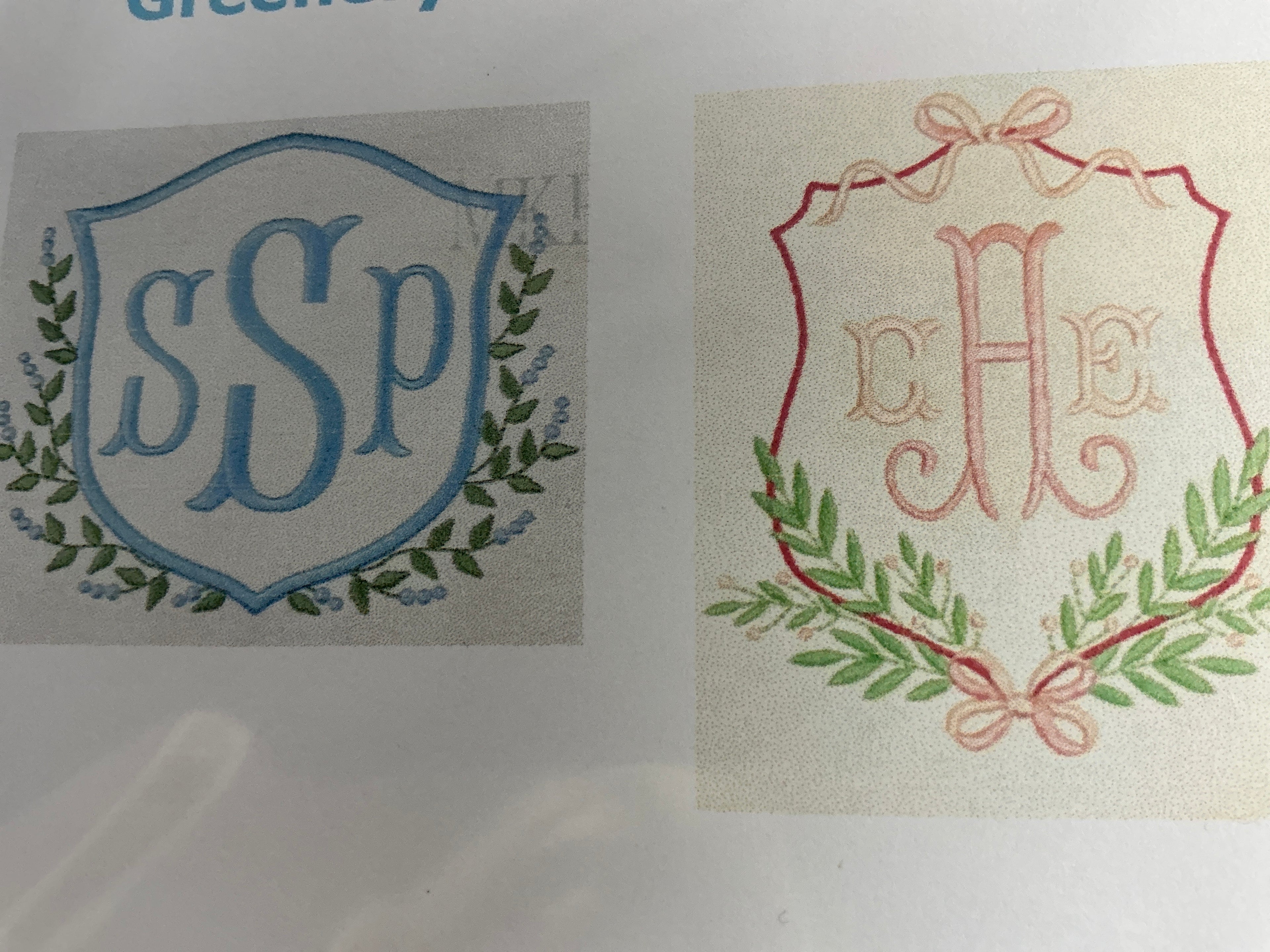 Single monogram 2 inches, many fonts in house