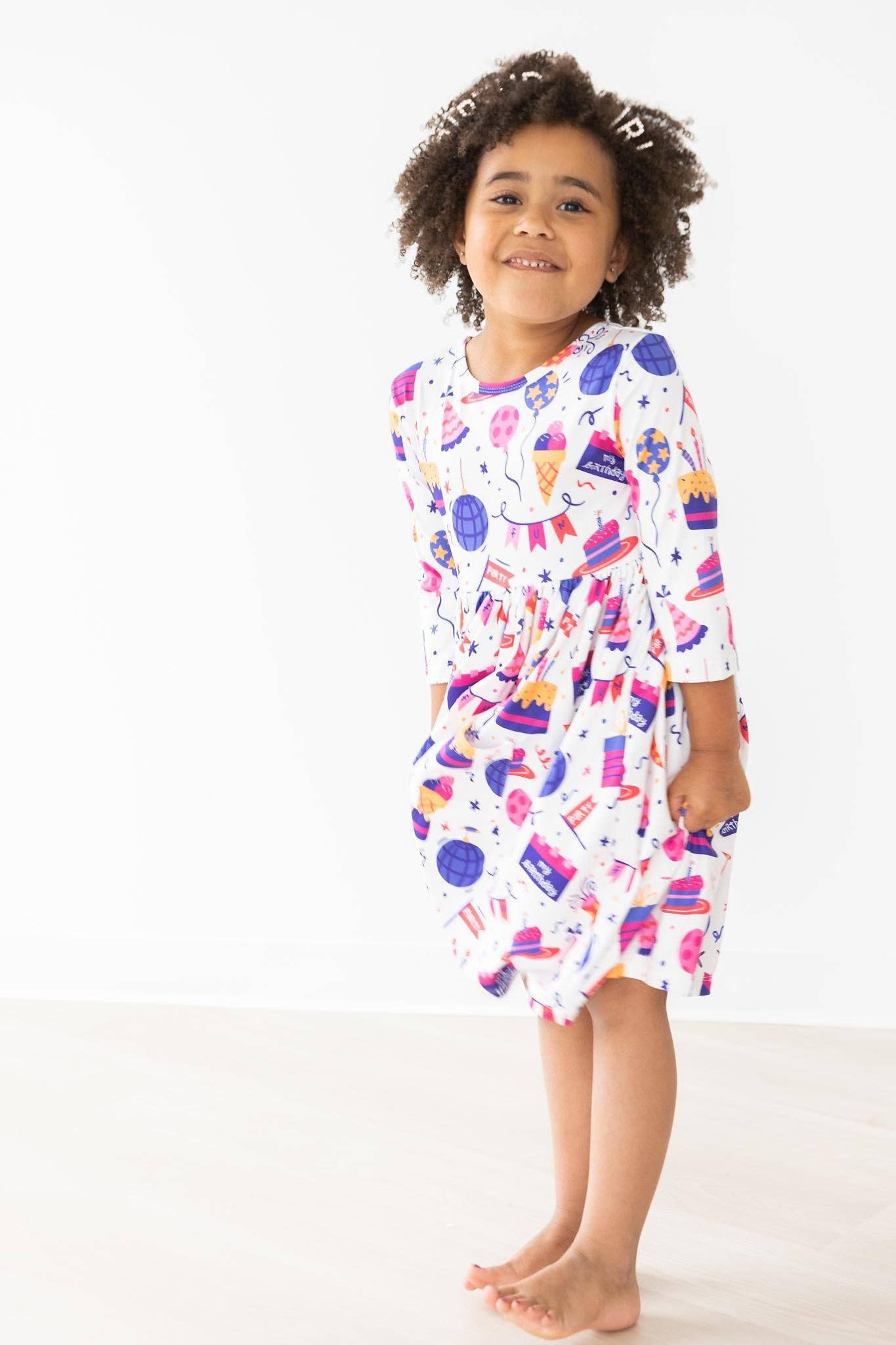 Mila & Rose - Happy Birthday Pocket Twirl Dress