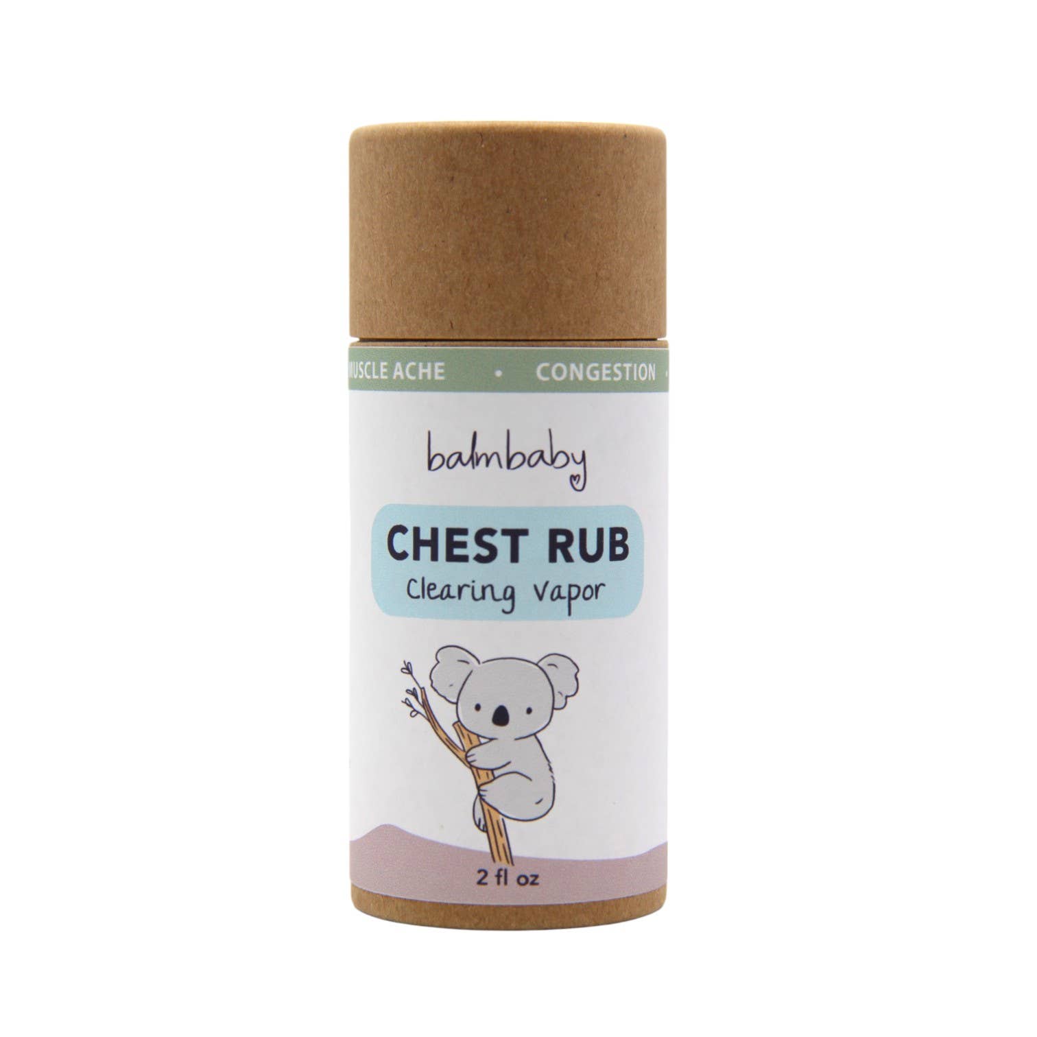 Taylor's Naturals - Balm Baby - Natural Chest Vapor Rub - Eco Stick