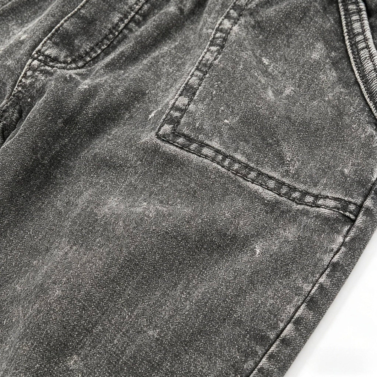 Boys Washed Gray Corduroy Joggers