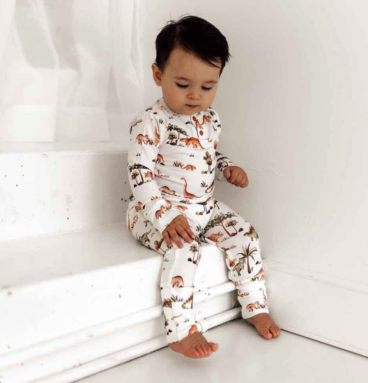 Dino Ls Organic Bodysuit