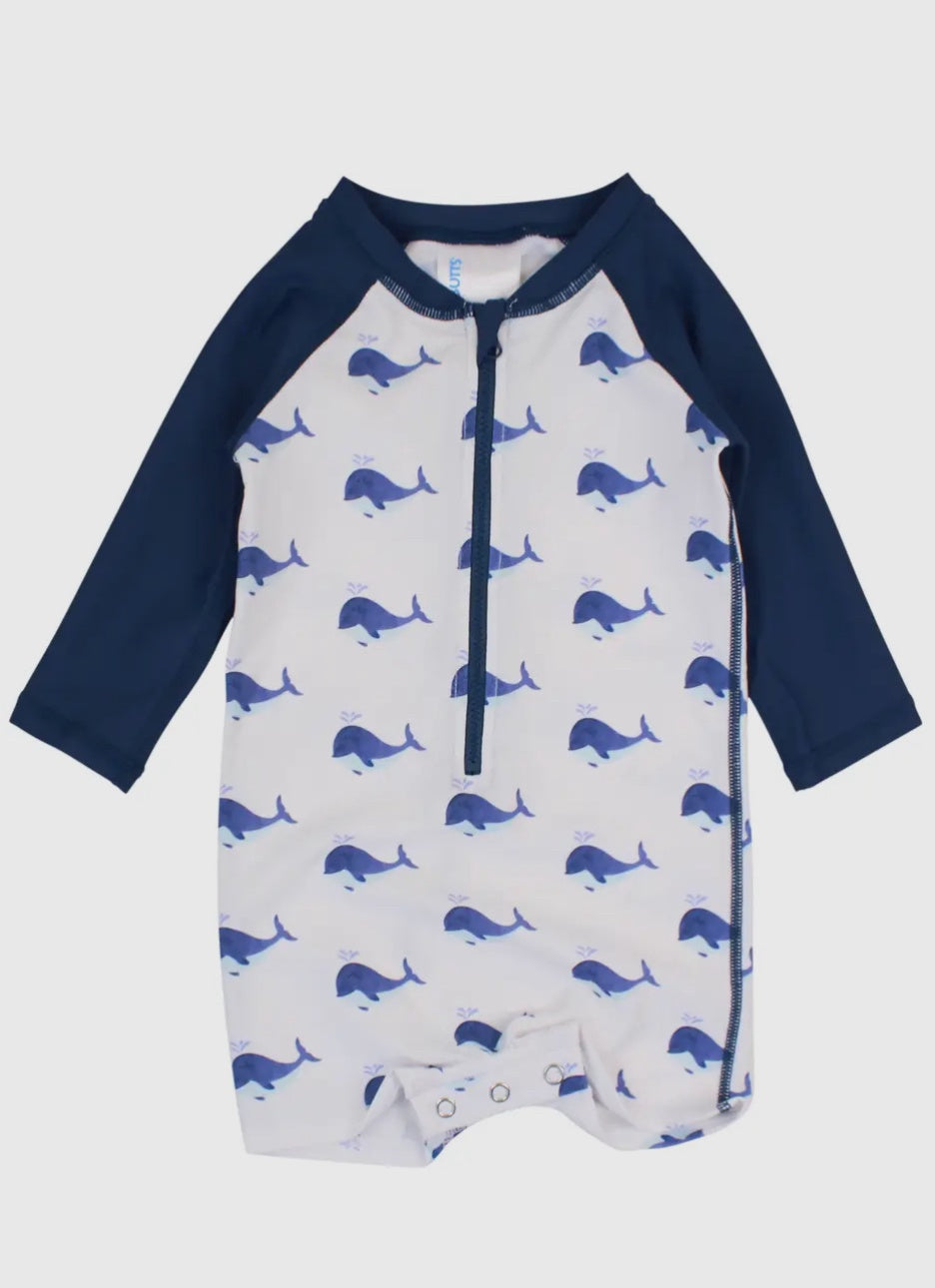 Whale Friend Onepiece Rashguard