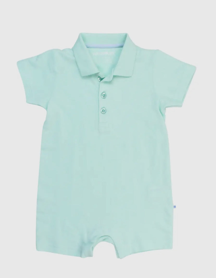 Mint Boys Polo Romper