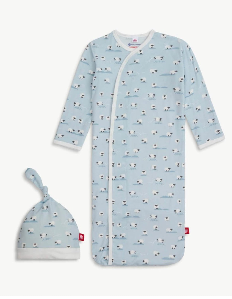 Magnetic Me Baa Baa Blue Gown Set Nb-3M