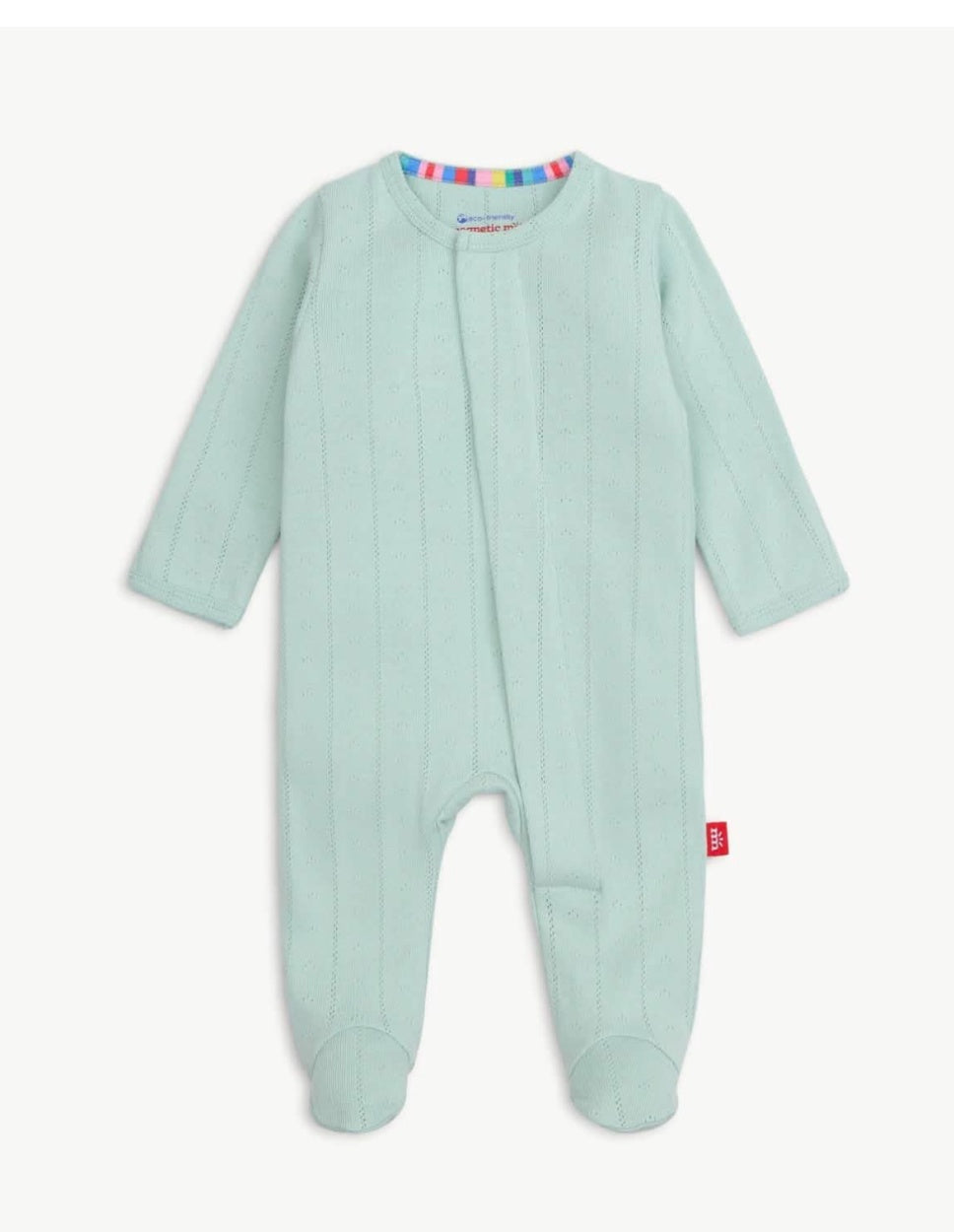 Magntic Me Pointelle Seagrass Footie