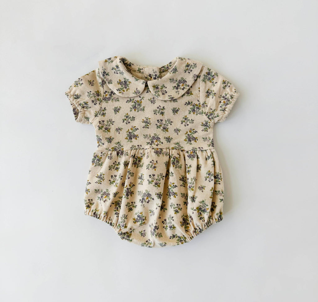 OLIVE & CRADLE - Violetta Floral Romper