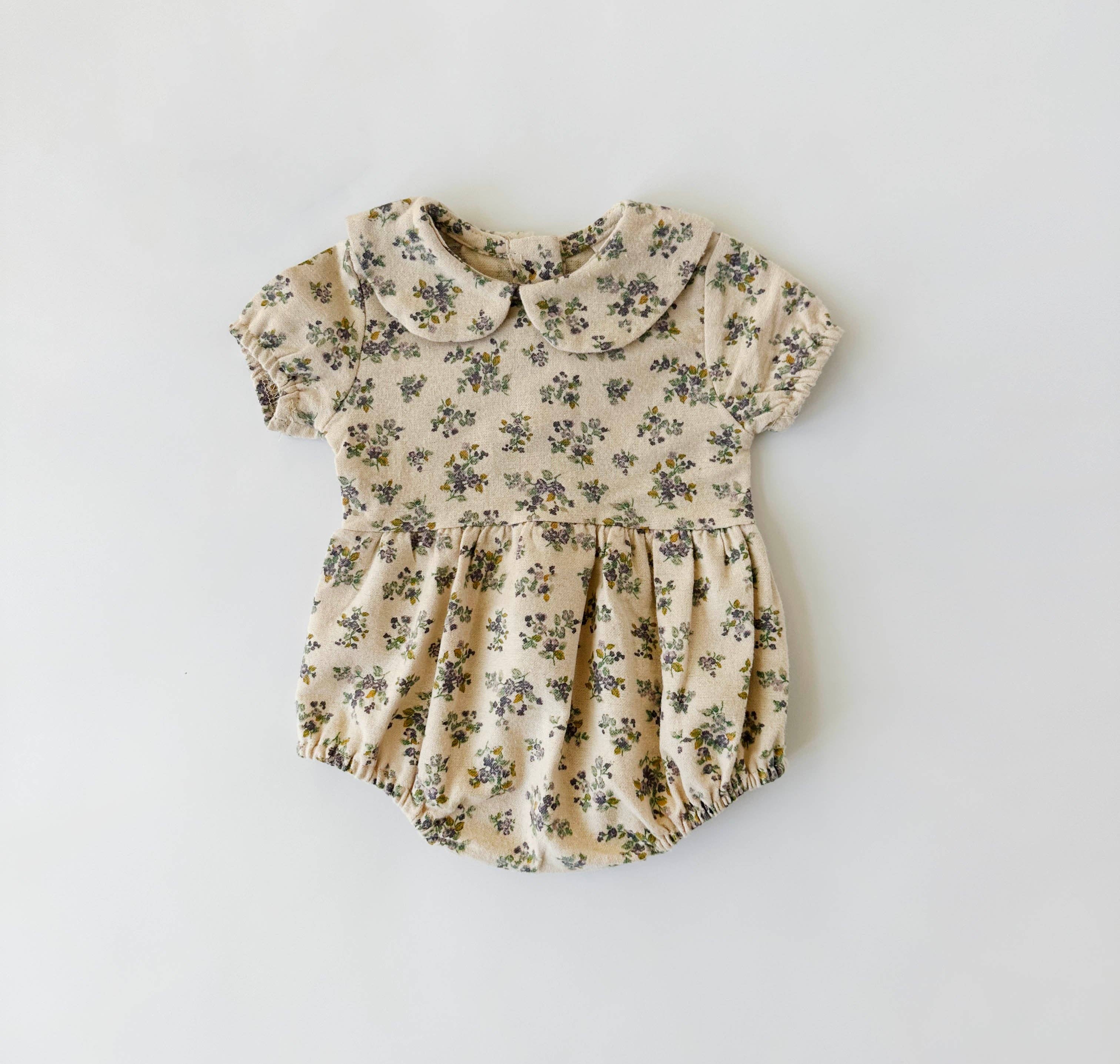 OLIVE & CRADLE - Violetta Floral Romper