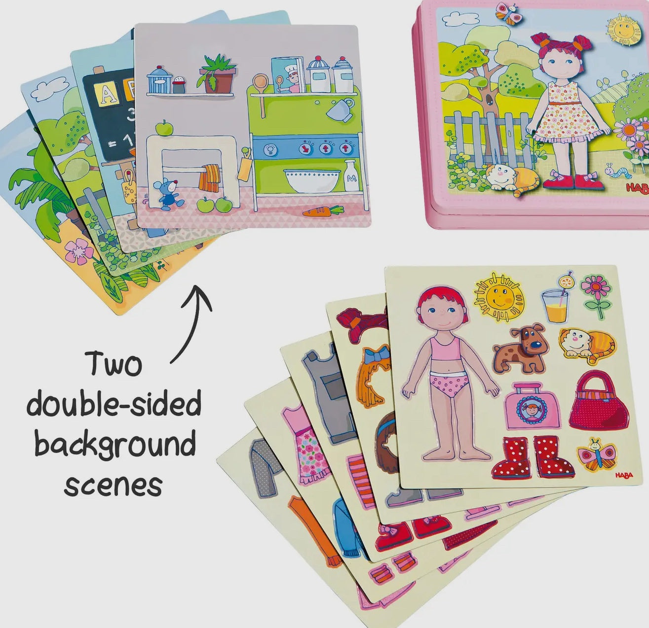 Magnetic Tin Dress Up Doll