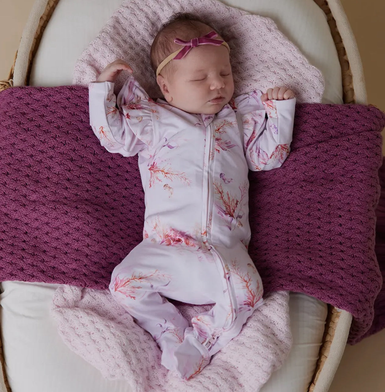 Coral Organic Footie