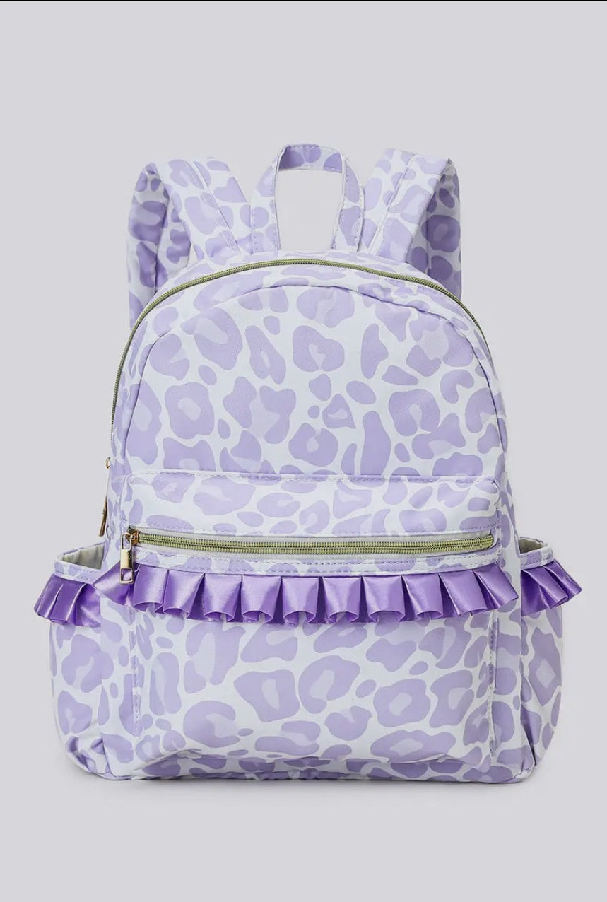 Cheetah Purple Backpack