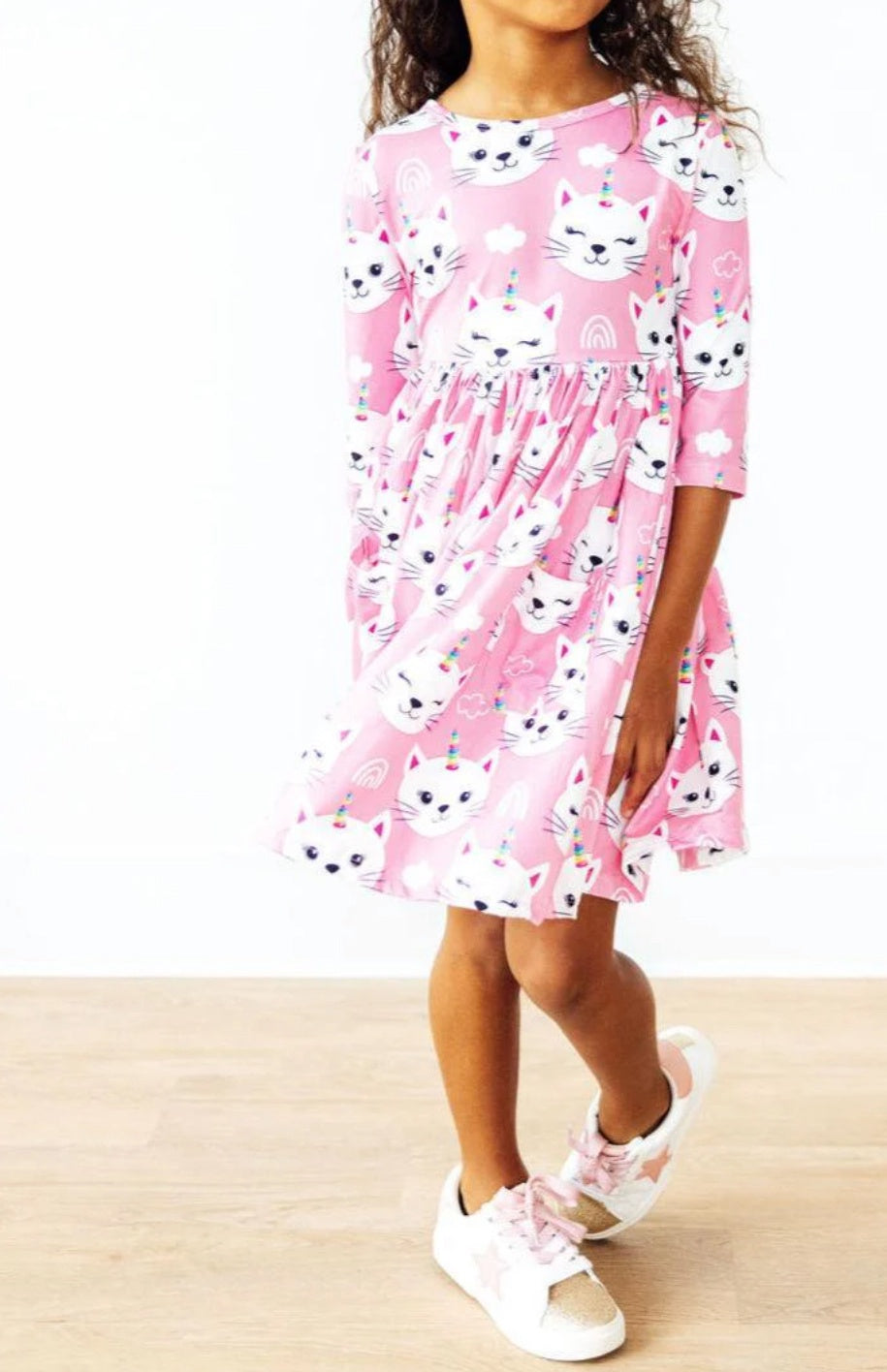 Unicorn Kitties Twirl Dress
