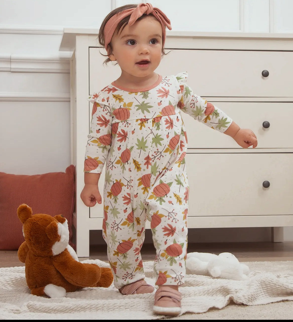 Girls Harvest Bamboo Romper