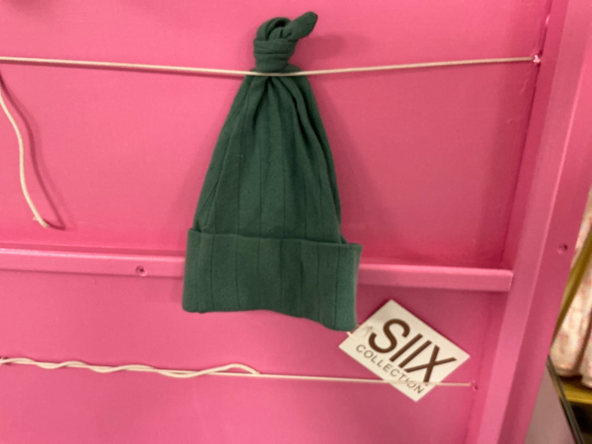 SIIX Collection - Pine / Organic Pointelle Beanie