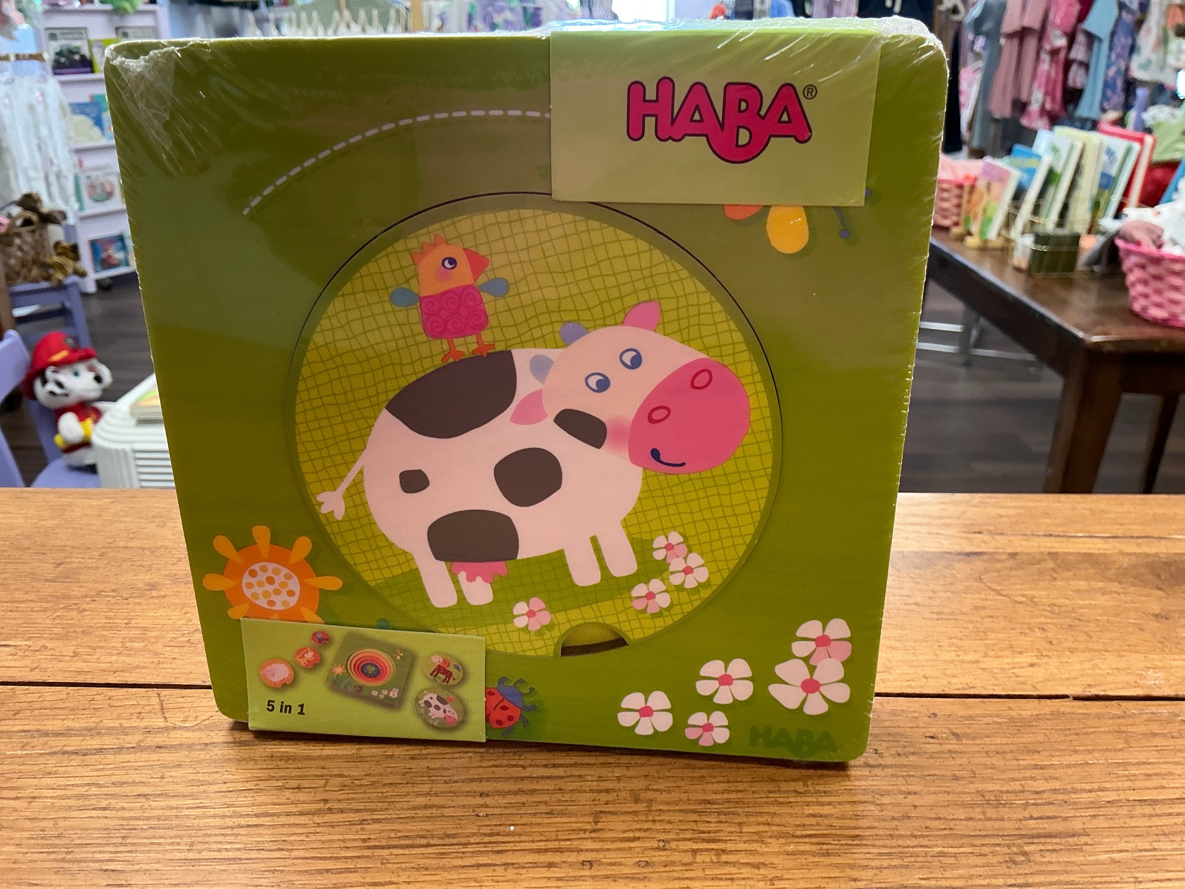 Haba On the farm 5 pc wooden puzzle