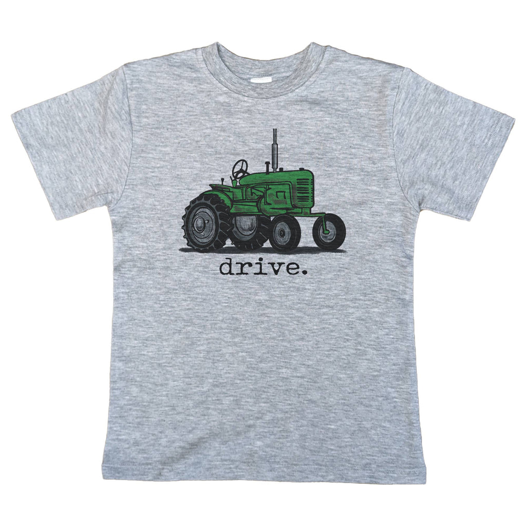 Barefoot Baby - "Drive" Green Tractor Boy Clothing Western Apparel Kids