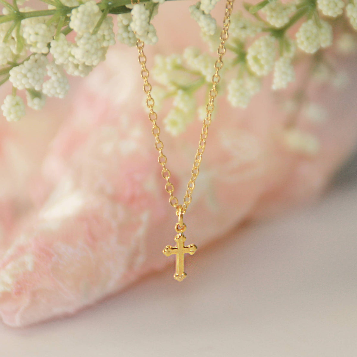 Collectables Am - Baby Cross Gold Necklace  CJ-300