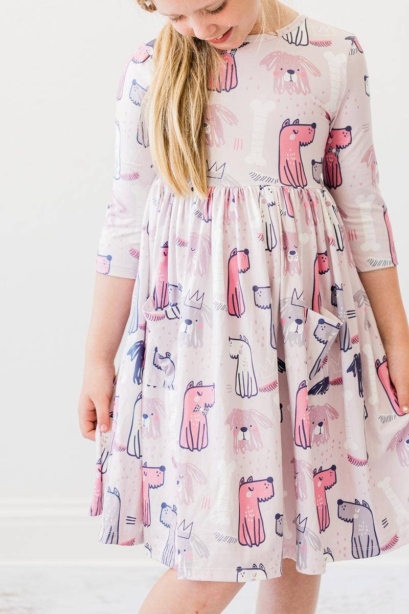 Mila & Rose - Puppy Party Pocket Twirl Dress