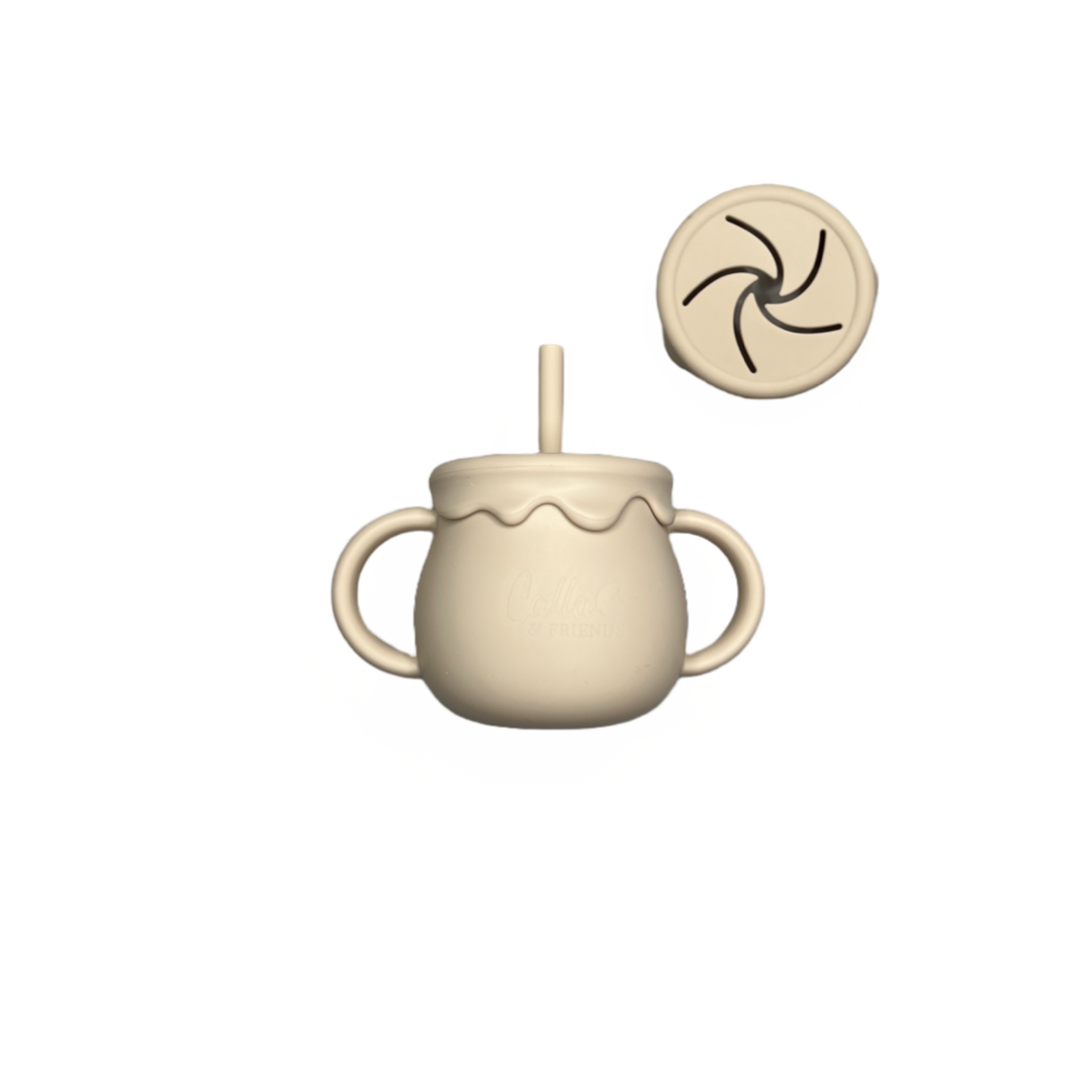 Calla & Friends - You Are My Sunshine 3-in-1 Straw Snack Cup