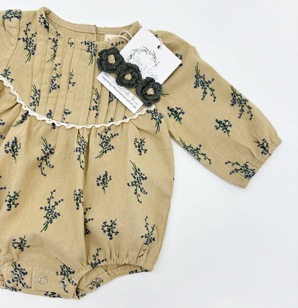 OLIVE & CRADLE - Mabel Long Sleeve Romper