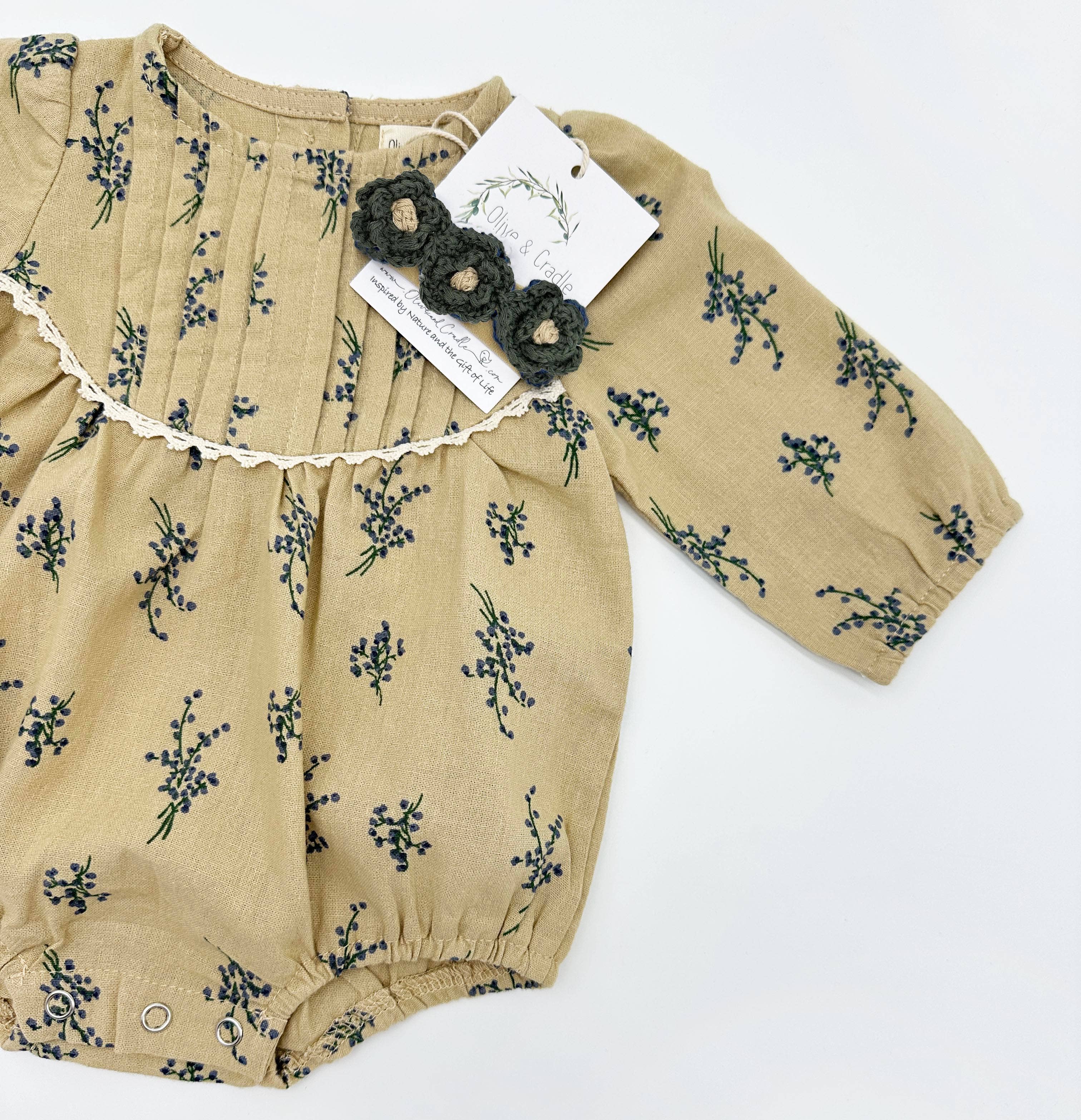 OLIVE & CRADLE - Mabel Long Sleeve Romper