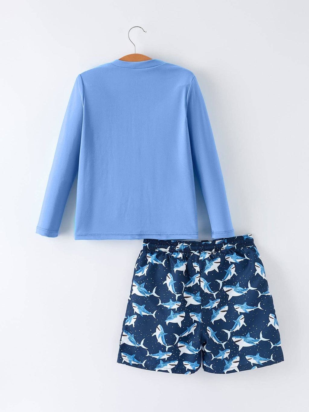 Rylee Faith Designs - Shark Boys Two Piece Swimsuit Long Sleeve