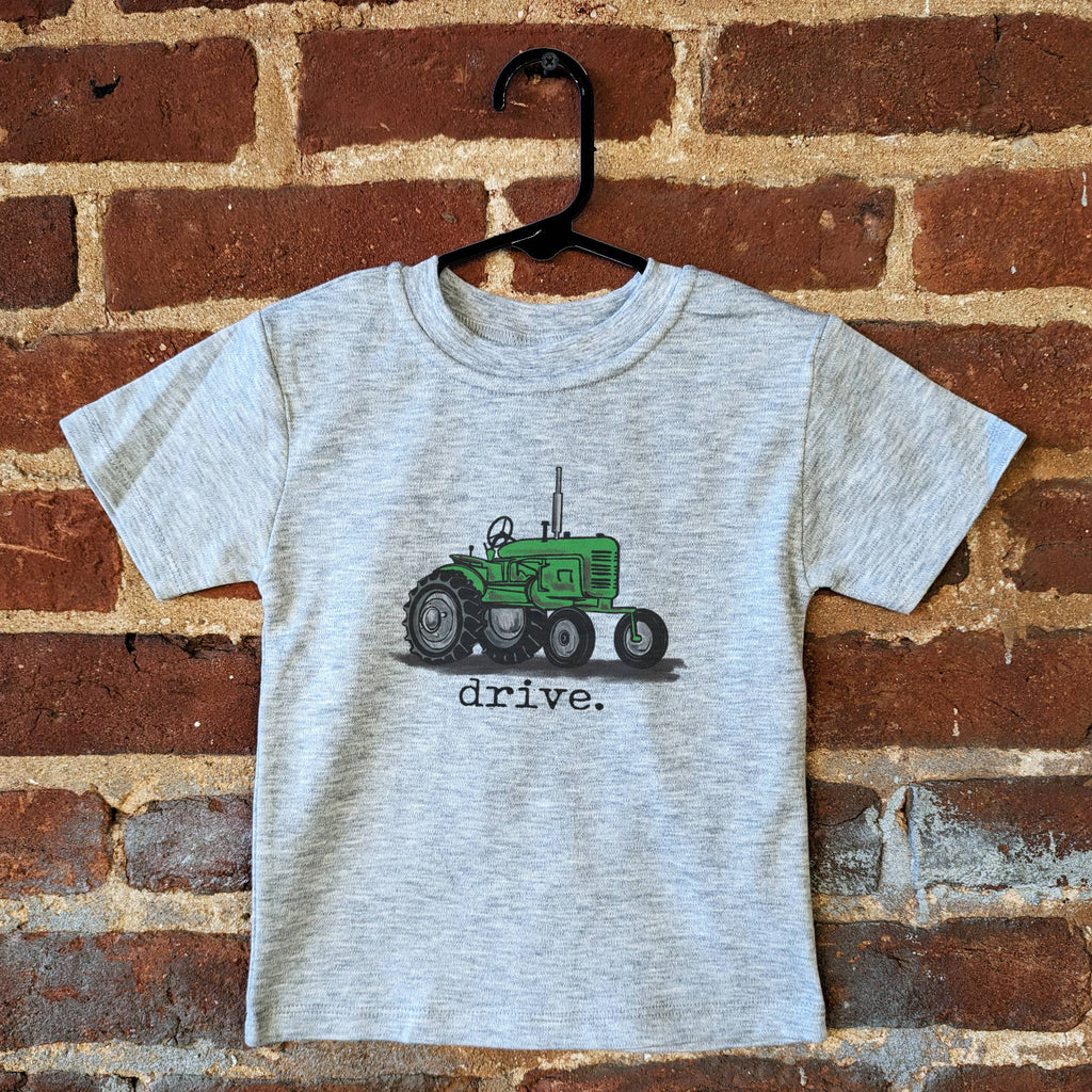 Barefoot Baby - "Drive" Green Tractor Boy Clothing Western Apparel Kids