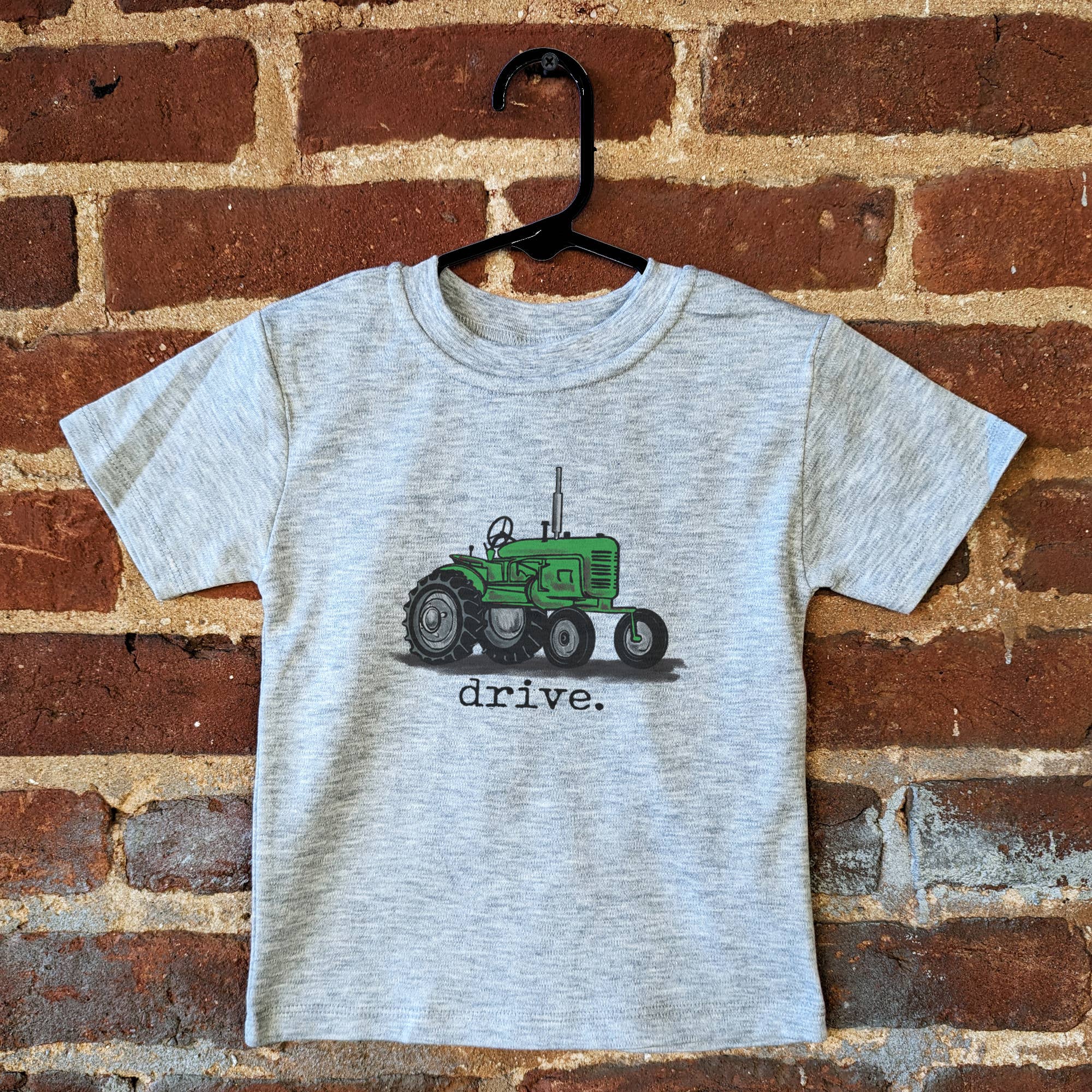 Barefoot Baby - "Drive" Green Tractor Boy Clothing Western Apparel Kids