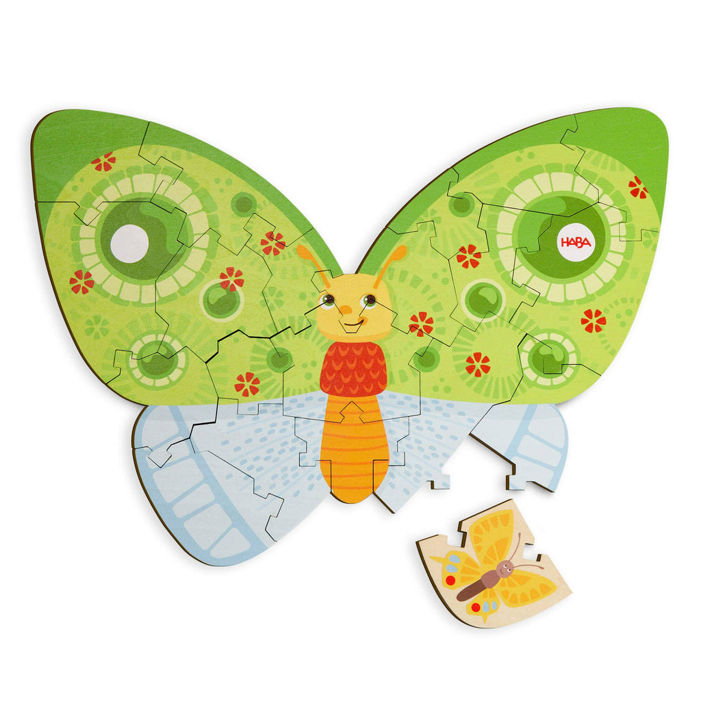 HABA USA - Butterfly 2-in-1 Wooden Puzzle