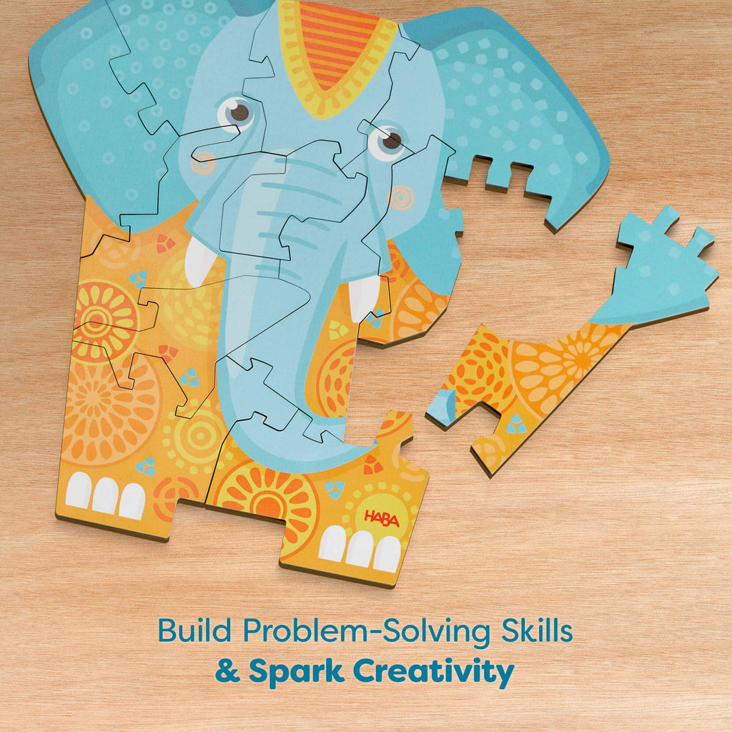 HABA USA - Elephant 2-in-1 Wooden Puzzle