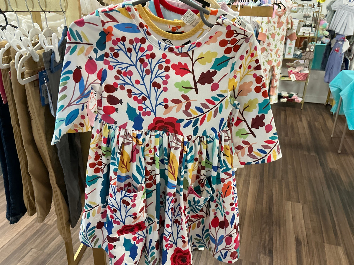 Mila and Rose Winter Berries twirl dress