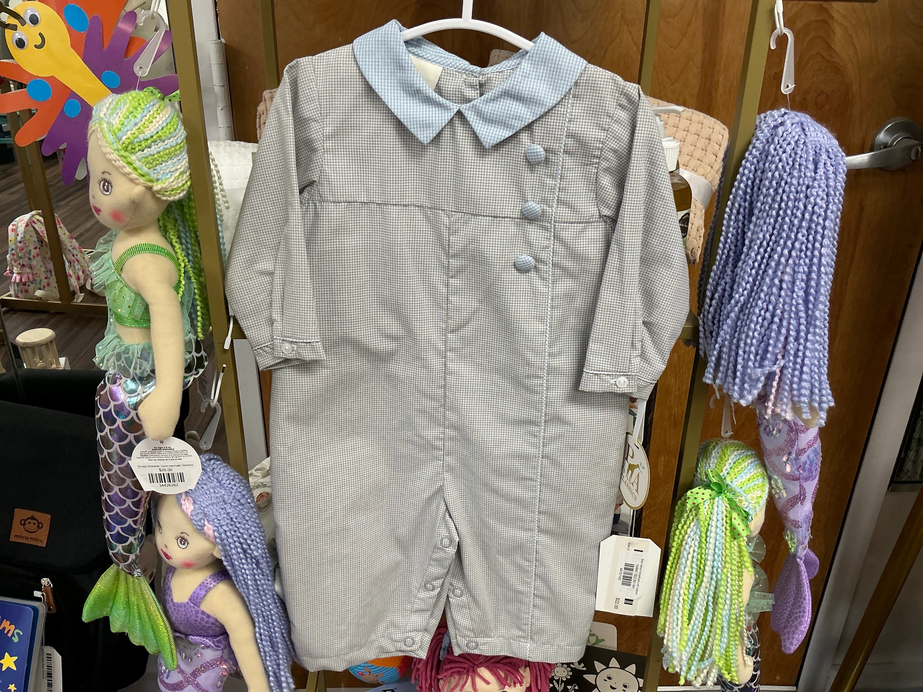 Boys classic longall grey with buttons