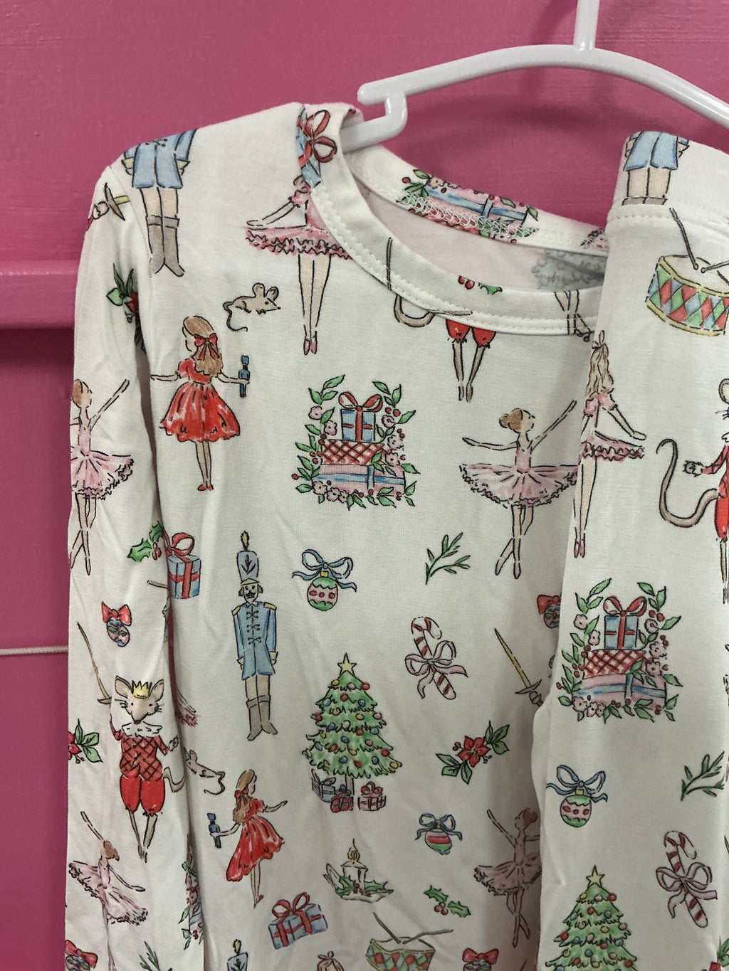 Girls Christmas nutcracker print 2piece pj
