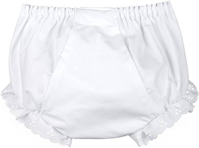 Zsa Zsa & LoLLi Monogram Blanks - Diaper Cover Eyelet Panty, Double Seated (Pk of 4)