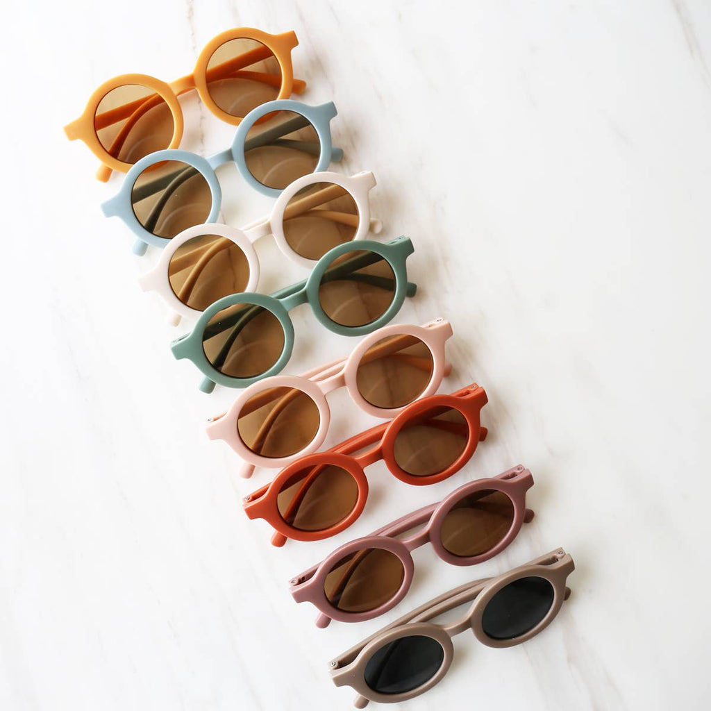 Loven x Mini Momo - Kid's Round Sunglasses Cute Retro Circle Frame Baby Eyewear