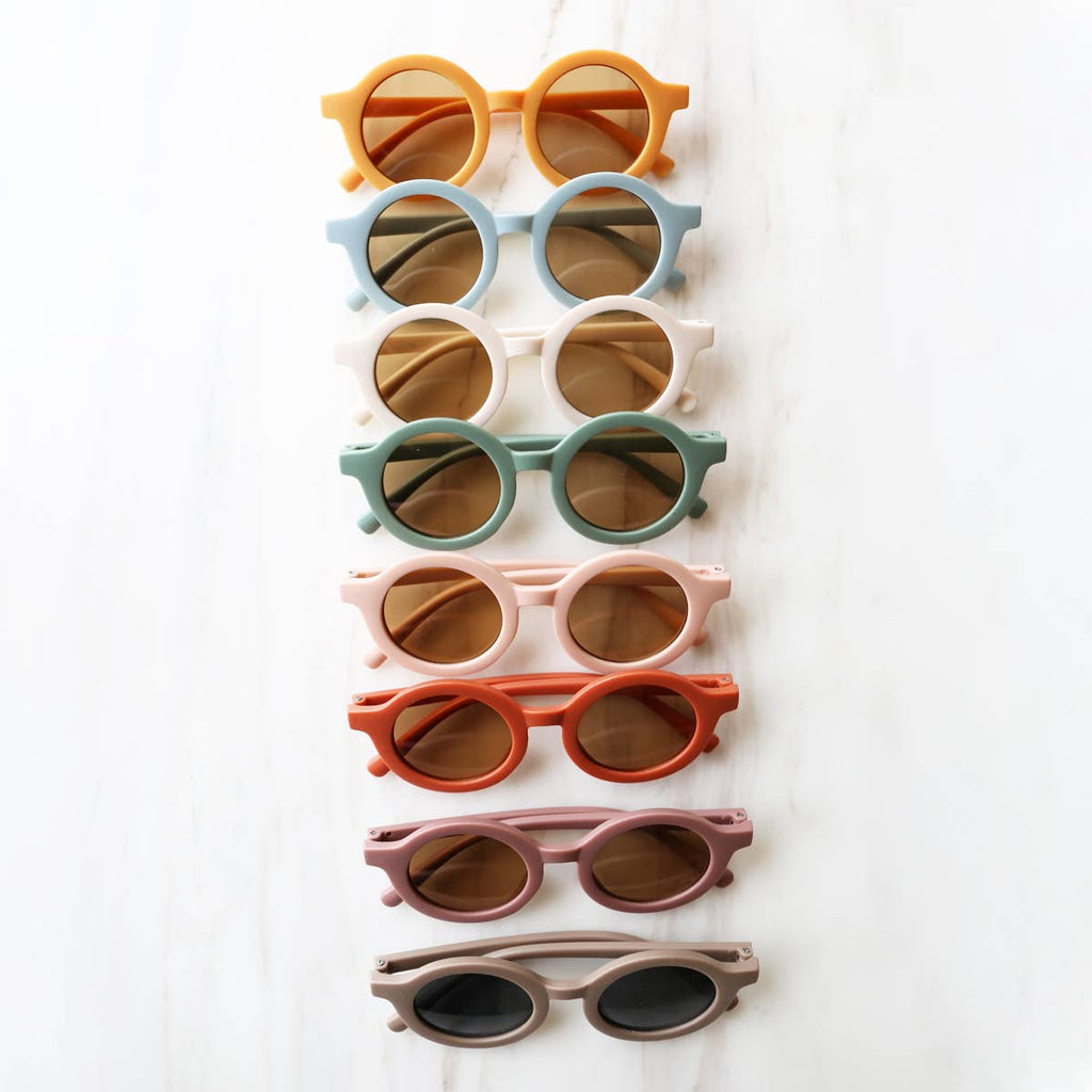 Loven x Mini Momo - Kid's Round Sunglasses Cute Retro Circle Frame Baby Eyewear