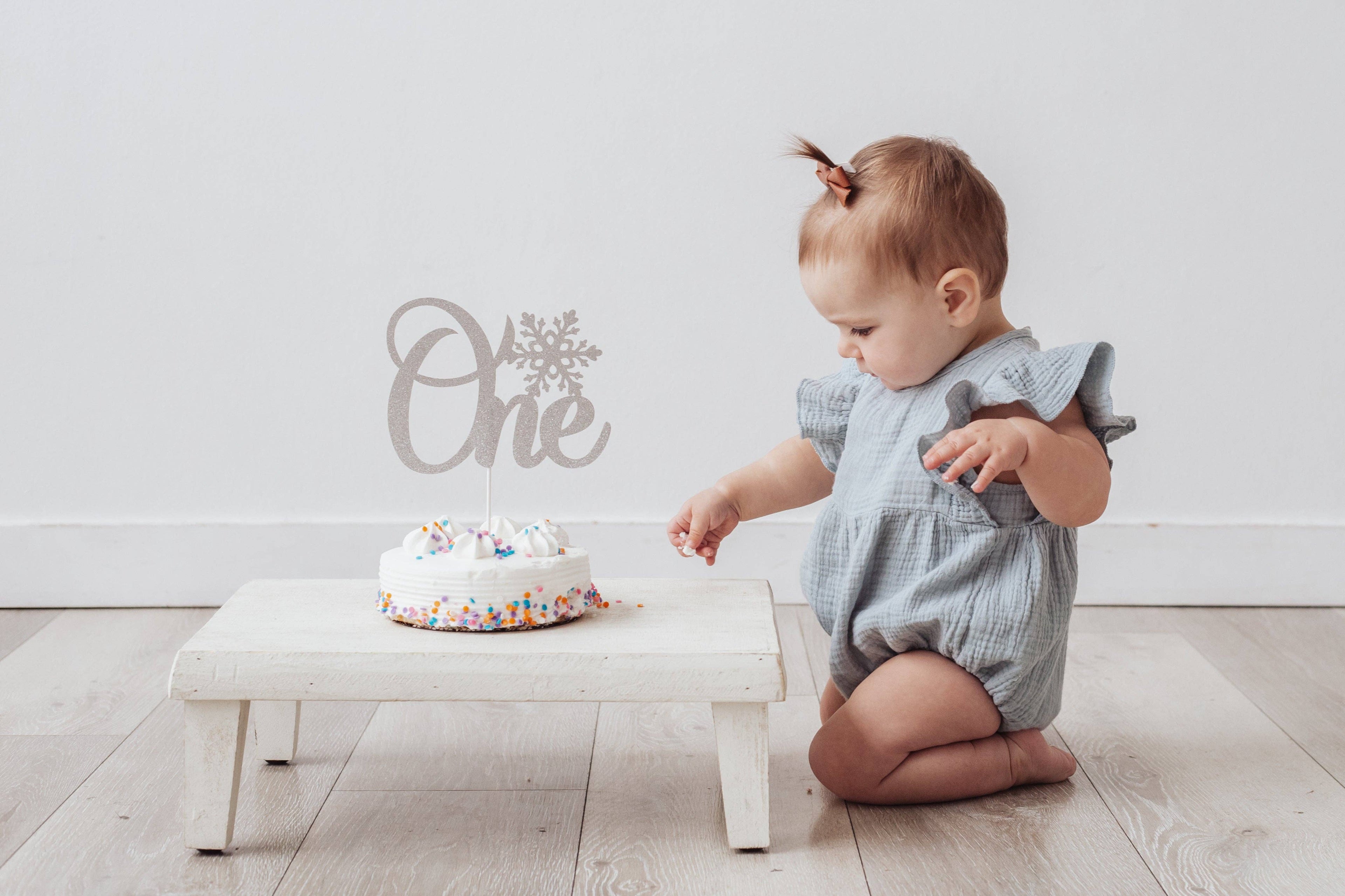 OLIVE & CRADLE - Milana Muslin Bubble Romper + Bow