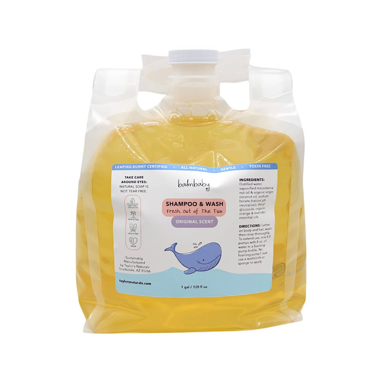 Taylor's Naturals - Natural Baby Wash & Shampoo - BULK / Refills & Closed Loop