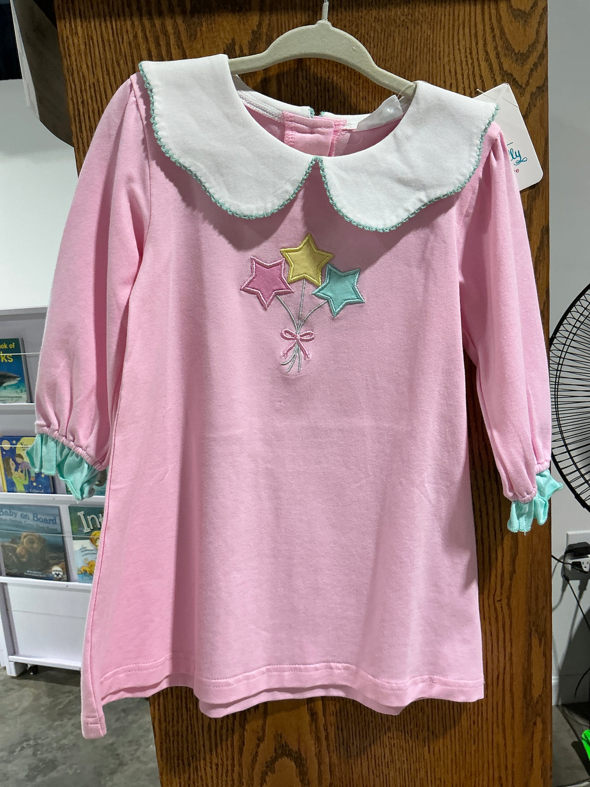 Jumping Jolly birthday dress pink LS