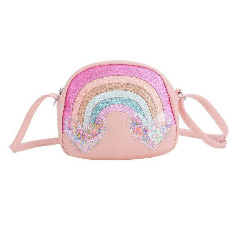 The Find Peaks - Cute Cartoon Rainbow Heart Kids Shoulder Bag