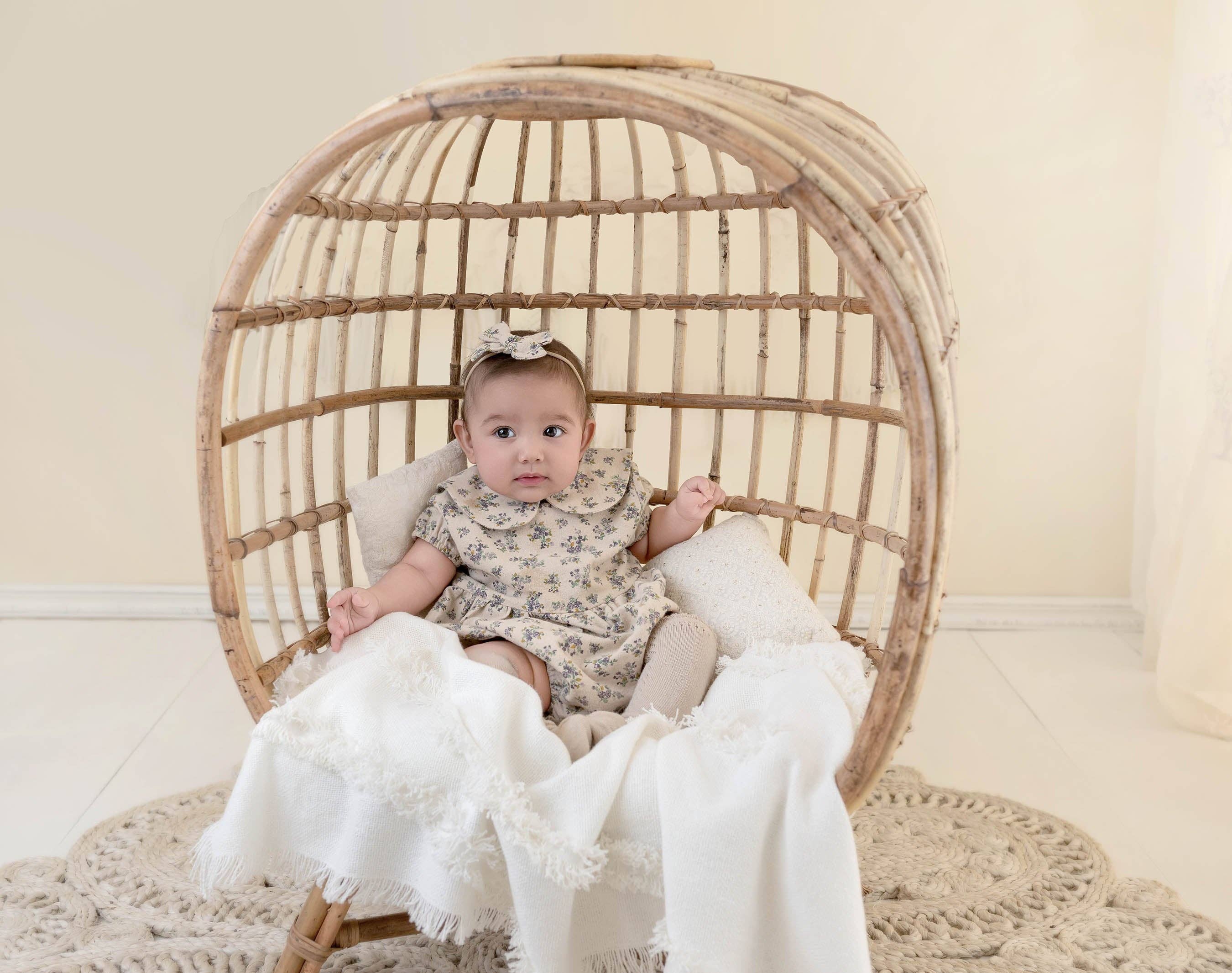 OLIVE & CRADLE - Violetta Floral Romper