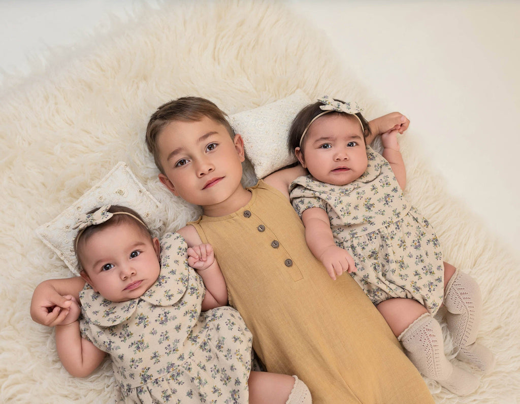 OLIVE & CRADLE - Violetta Floral Romper