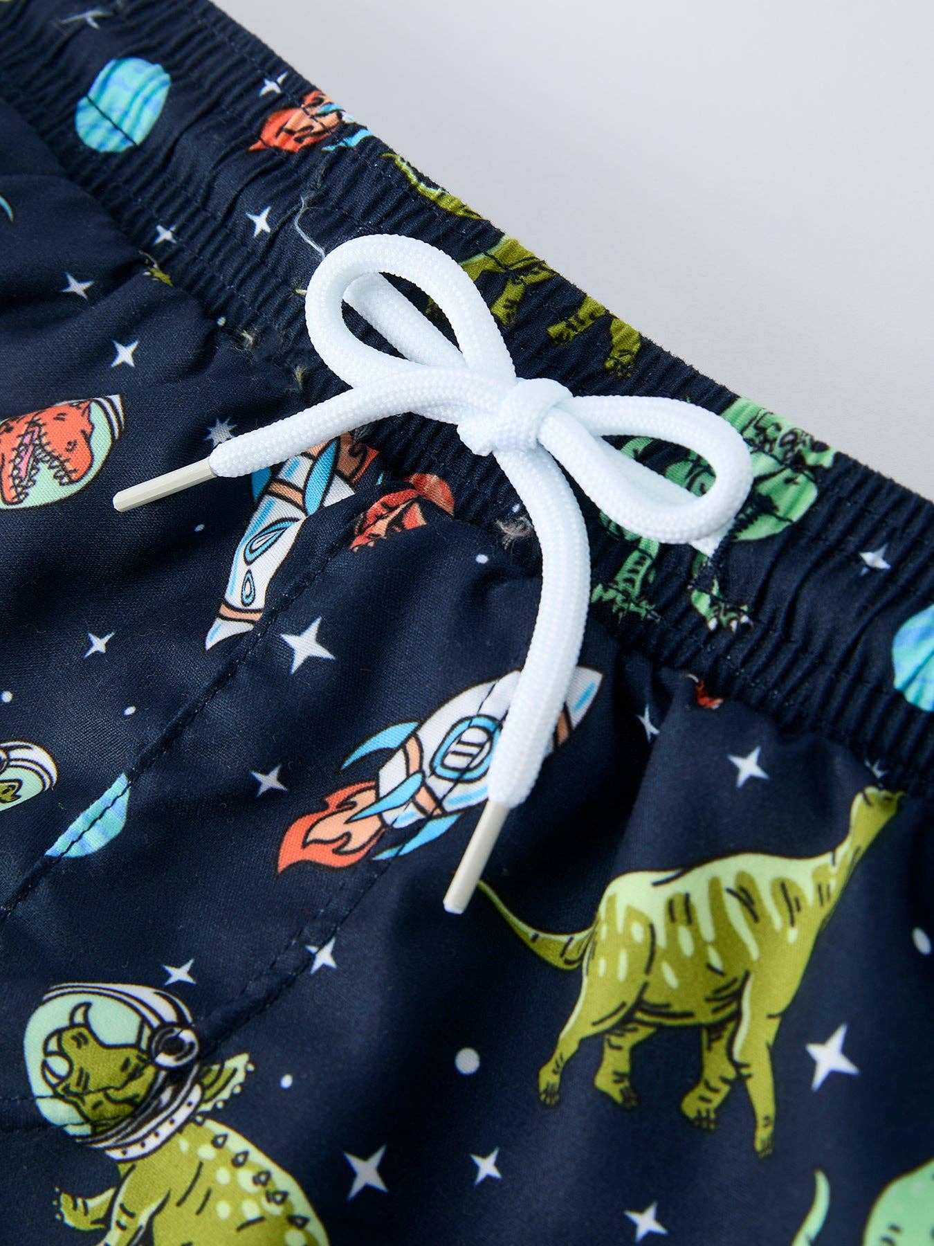 Rylee Faith Designs - Space Dinosaur Boys Two Piece Swimsuit Long Sleeve