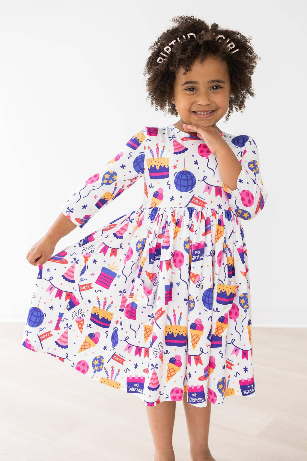 Mila & Rose - Happy Birthday Pocket Twirl Dress